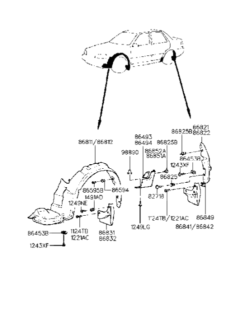 2019 Hyundai Veloster  Bolt Diagram for 1124806203