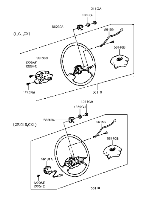 2016 Hyundai Veloster  Plate-Horn, Upper Diagram for 5612324100