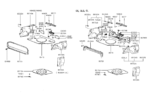 2015 Hyundai Veloster  Cover Assembly-Spare Wheel Diagram for 8571324202