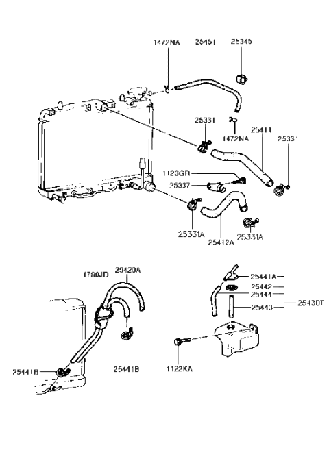 2015 Hyundai Veloster  Motor-Radiator Cooling Fan Diagram for 2538624011