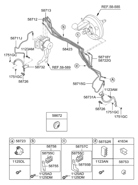 2013 Hyundai Elantra  Clip Diagram for 587573X500