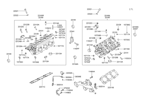 2013 Hyundai Santa Fe Sport Bolt Diagram for 1140308206K