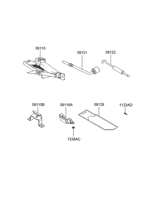 2013 Hyundai Santa Fe Sport  Case-Tool Diagram for 0914902000