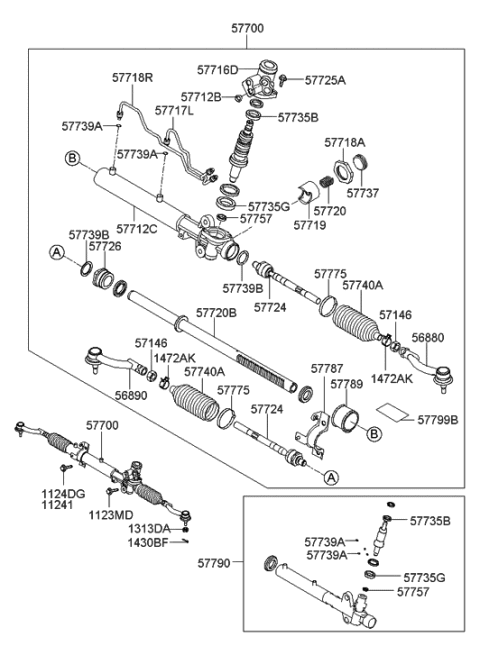 2021 Hyundai Accent Washer Diagram for 577392E000