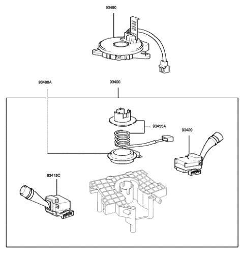 2022 Hyundai Genesis G70 Cam-Cancel Diagram for 934402E000