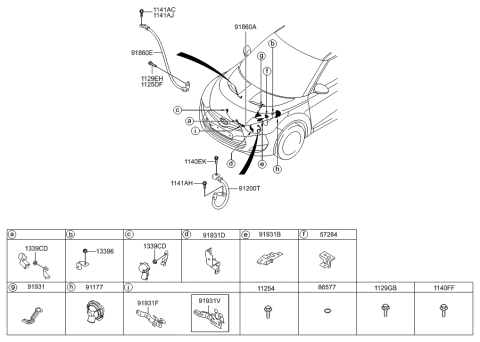 2016 Hyundai Santa Fe Sport  Wiring Assembly-Transmission Ground Diagram for 918802V111
