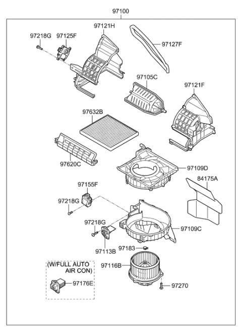 2018 Hyundai Santa Fe Sport  Pad-Antinoise Diagram for 847991R200