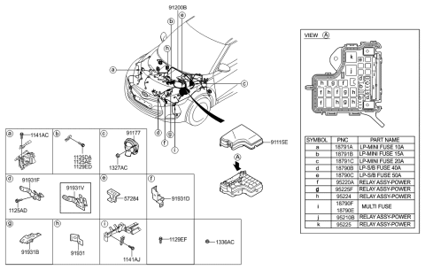 2019 Hyundai Santa Fe XL  Bolt Diagram for 1129306286B