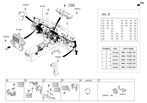 2011 Hyundai Veracruz  Relay Assembly-Stop Signal Diagram for 952403T200