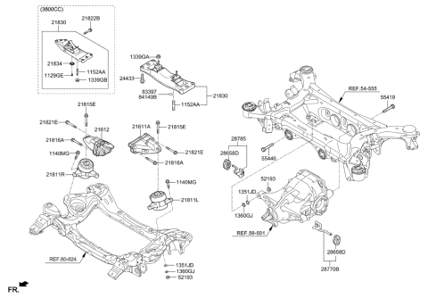 2016 Hyundai Elantra  Bolt Diagram for 55419B1000