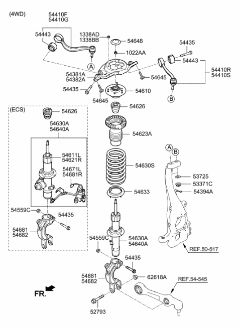 2016 Hyundai Elantra  Bolt-FLANGE Diagram for 54645D2000