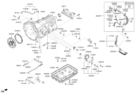 2016 Hyundai Elantra  Insulator-Transmission Mounting Diagram for 21832B1300