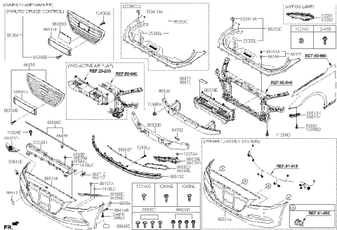 2011 Hyundai Veracruz  Bolt Diagram for 1125406206K