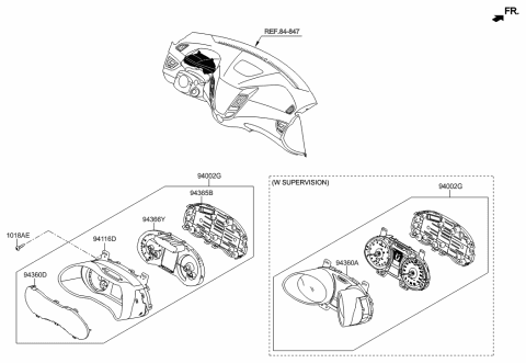 1990 Hyundai Scoupe  Plate-Window Diagram for 943702V500