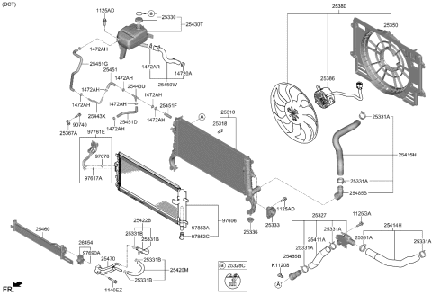 2018 Hyundai Sonata Hybrid  O-Ring Diagram for 9769034610