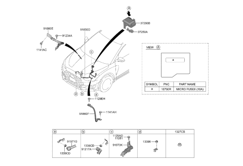 2006 Hyundai Elantra  Protector-Wiring Diagram for 91961K9800