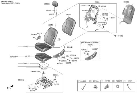2006 Hyundai Elantra  Sw Assembly-L/SUPT, LH Diagram for 88090K9000NNB