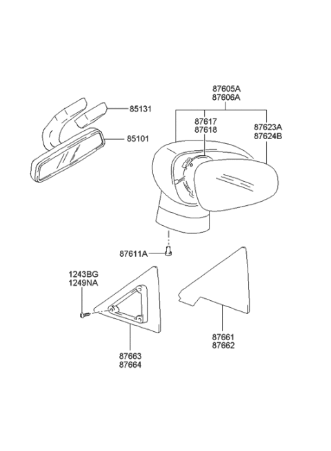 2022 Hyundai Elantra  Screw-Tapping Diagram for 1249305101
