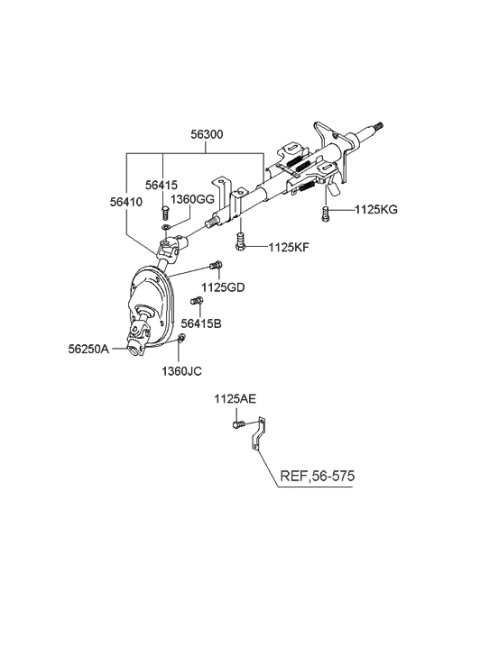 2022 Hyundai Elantra  Washer-Spring Diagram for 1360308003