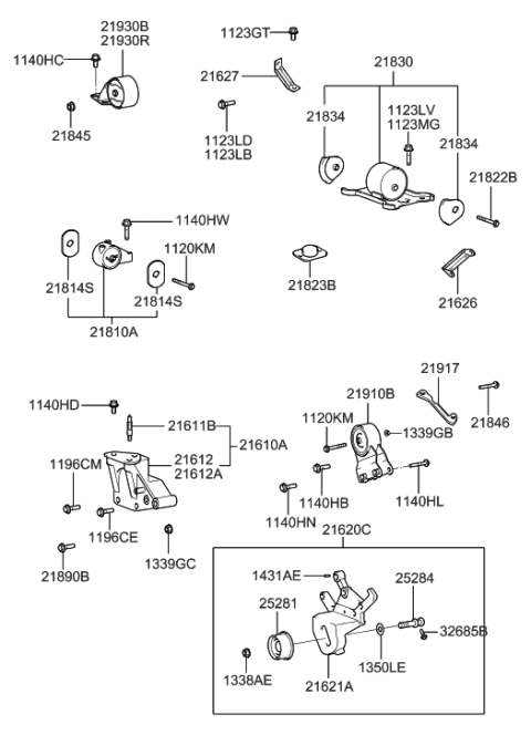 2022 Hyundai Elantra  Bolt Diagram for 1140410706K