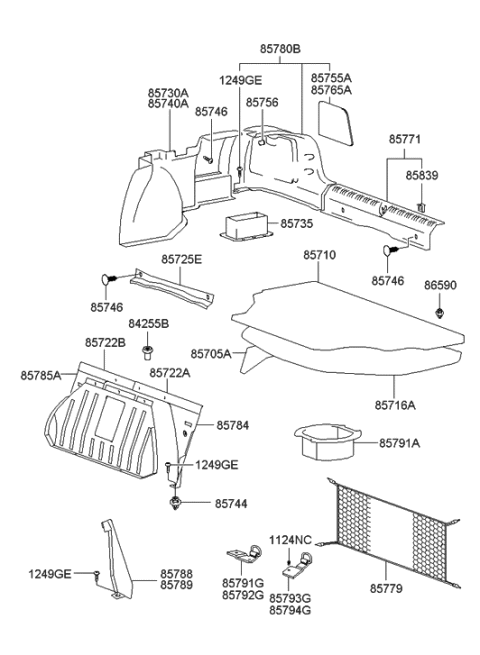2023 Hyundai Elantra  Bolt Diagram for 1124606163