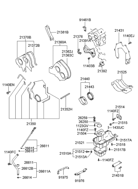 2023 Hyundai Elantra  Bracket-Wiring Mounting Diagram for 9146139100