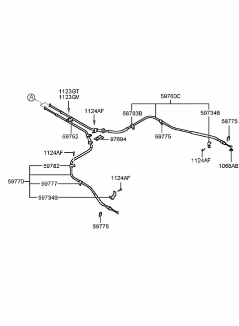 2023 Hyundai Elantra  Washer-Plain Diagram for 5977121000
