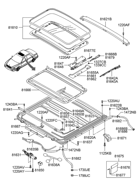 2022 Hyundai Elantra  Screw-Machine Diagram for 1220304081