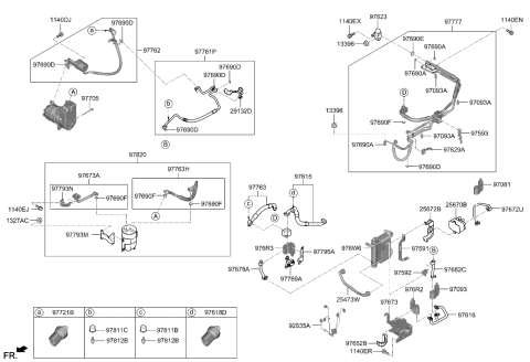 2018 Hyundai Accent  VALVE-EXPANSION Diagram for 976E1GI500