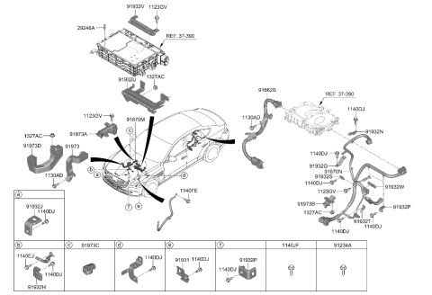 2018 Hyundai Accent  BRACKET-WIRING MTG Diagram for 91931GI010