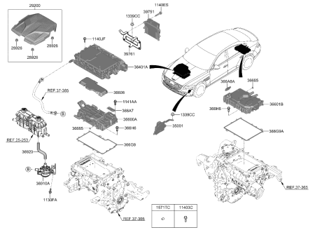 2018 Hyundai Accent  BOLT Diagram for 366H51X147