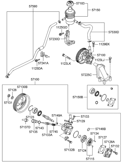 2020 Hyundai Santa Fe Bolt Diagram for 1123410656K