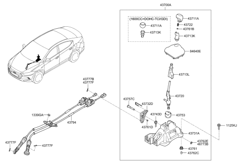 2004 Hyundai Tiburon  Skirt Diagram for 437131H150