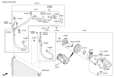 2001 Hyundai Tiburon Cap-Charge Valve Diagram for 97811H9000