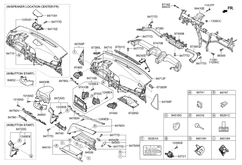 2001 Hyundai Tiburon  Bolt Diagram for 1128106181