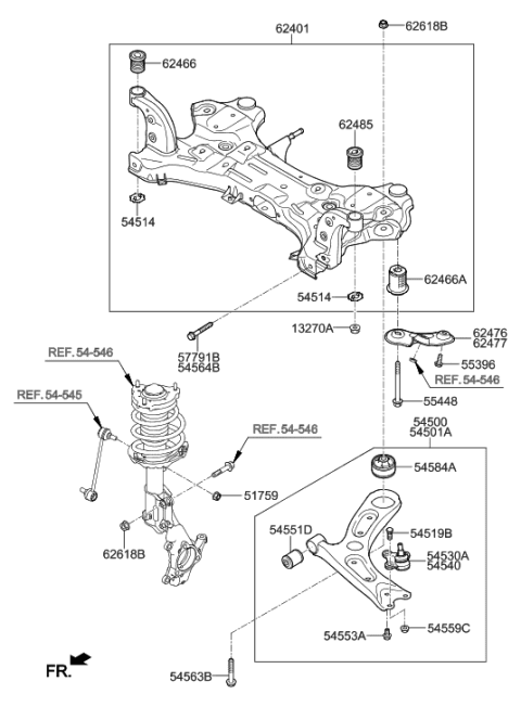 2004 Hyundai Tiburon  Bolt-Sems Diagram for 1143810356K