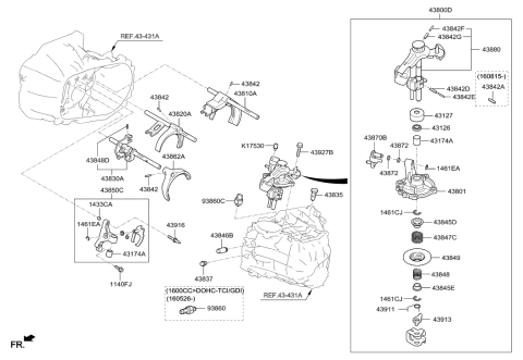 2004 Hyundai Tiburon  Switch Assembly-Back Up Lamp Diagram for 9386039012