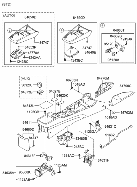 2009 Hyundai Tucson  Bolt Diagram for 1123008146K