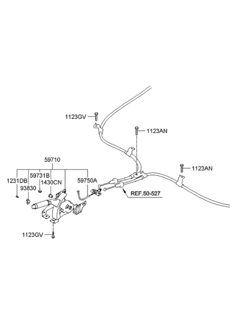 2008 Hyundai Tucson Switch Assembly-Park Brake Diagram for 938301G000