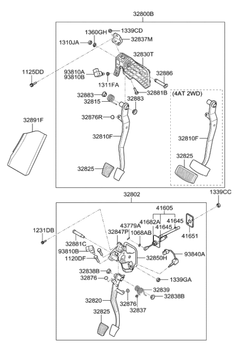 2008 Hyundai Tucson  Spring-Turn Over Diagram for 328392H300