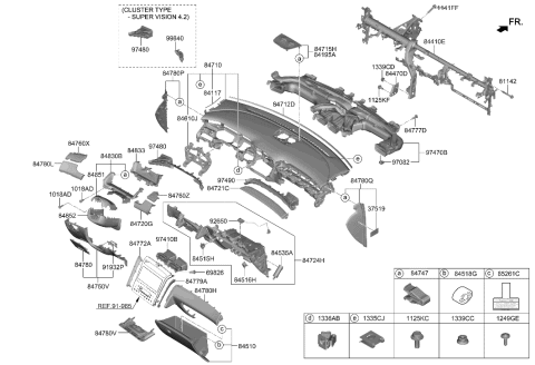 2001 Hyundai Elantra  BRKT-WIRING MTG Diagram for 91931S8050
