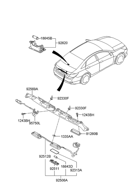2023 Hyundai Tucson Pad-Sealing Diagram for 925303F000