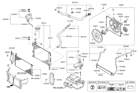 2023 Hyundai Tucson  Plug-Radiator Drain Diagram for 2531807500