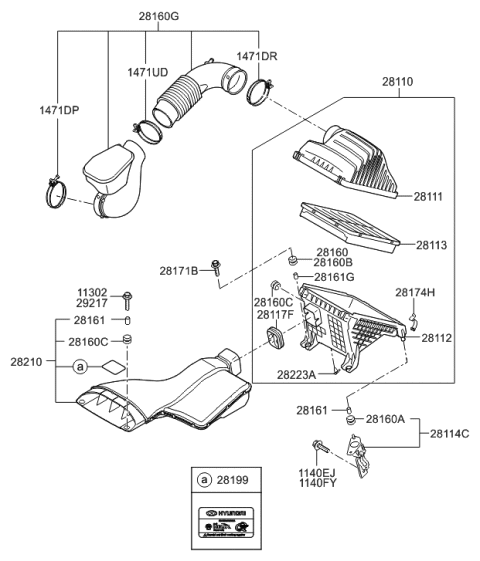 2023 Hyundai Tucson  Collar-Insulator Diagram for 281612T000