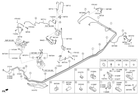 2023 Hyundai Tucson  Bolt Diagram for 1123308166K