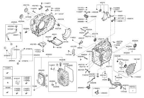 2023 Hyundai Tucson  Seal Diagram for 452613D000