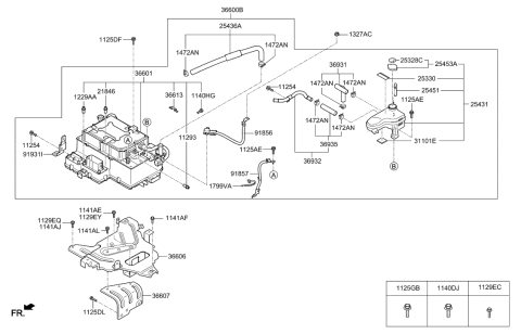 2021 Hyundai Veloster N  Hpcu Assembly Diagram for 366013D000