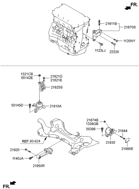 2023 Hyundai Tucson  Bolt Diagram for 218214R000