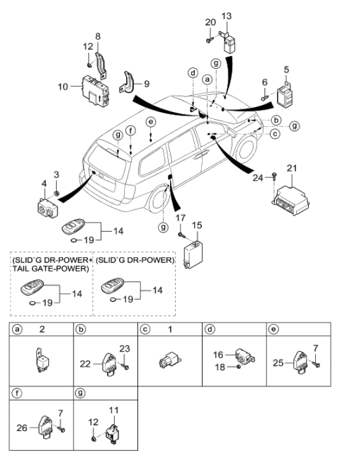 2013 Hyundai Tucson  Relay Assembly-Micro Diagram for 9522422100
