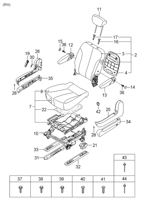 2013 Hyundai Tucson  Bolt Assembly-Rear Diagram for 895504D101